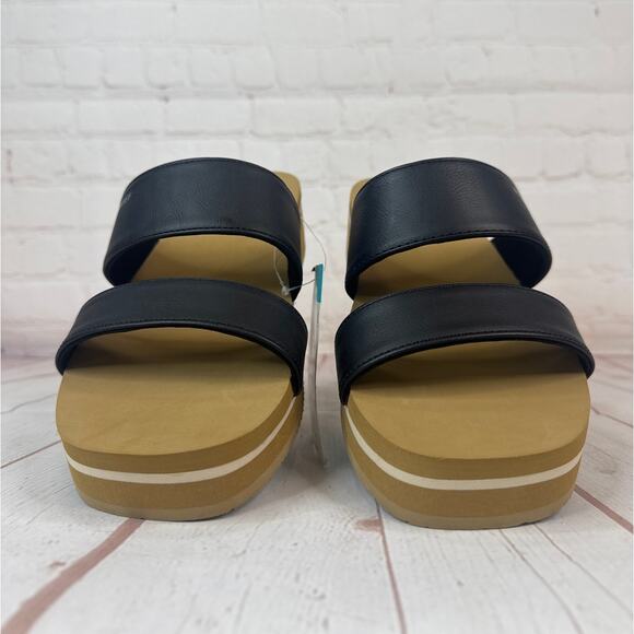 Reef Hali Hi 2 Bar Black Sandals Women’s Size 9 - Picture 5 of 10